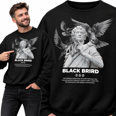 BLUZA  ŚMIESZNA  BLACK BIRD